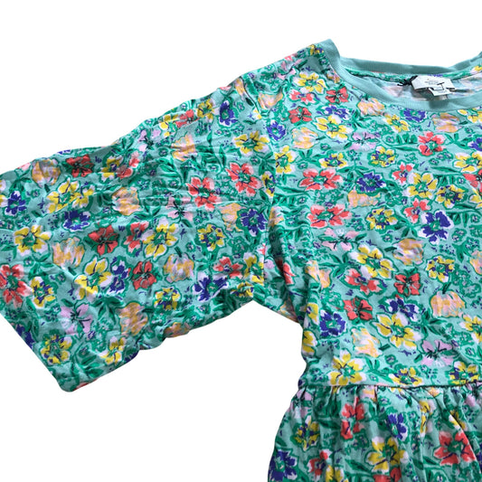 River Island Maternity Green Floral Midi Dress - Size 16