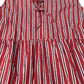 Baukjen Striped Dress UK Size 18 Women's Sleeveless Organic Cotton Red White
