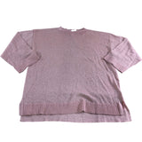 Sparkle Jumper Women's Pink 3/4 Sleeve Knit Top