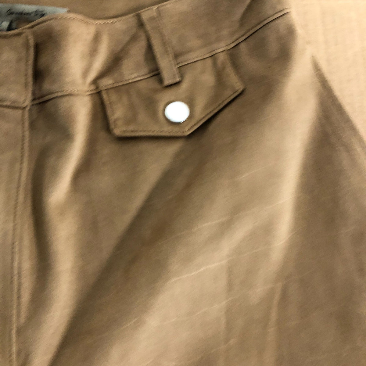 River Island Women's Brown Suede Effect Shorts Size 12 Classic Style