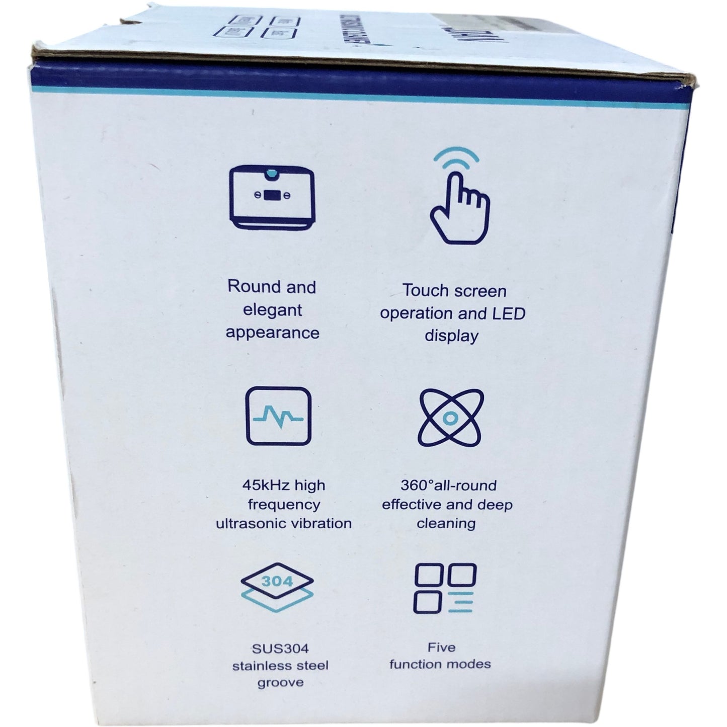 NDAN Ultrasonic Cleaner SJ-W5 230ml Touch Screen High Frequency Deep Clean