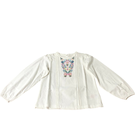 Boden White Embroidered Top - 6-7 Years