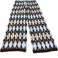 River Island Argyle Trousers Women's Warm Knit Patterned Brown Blue