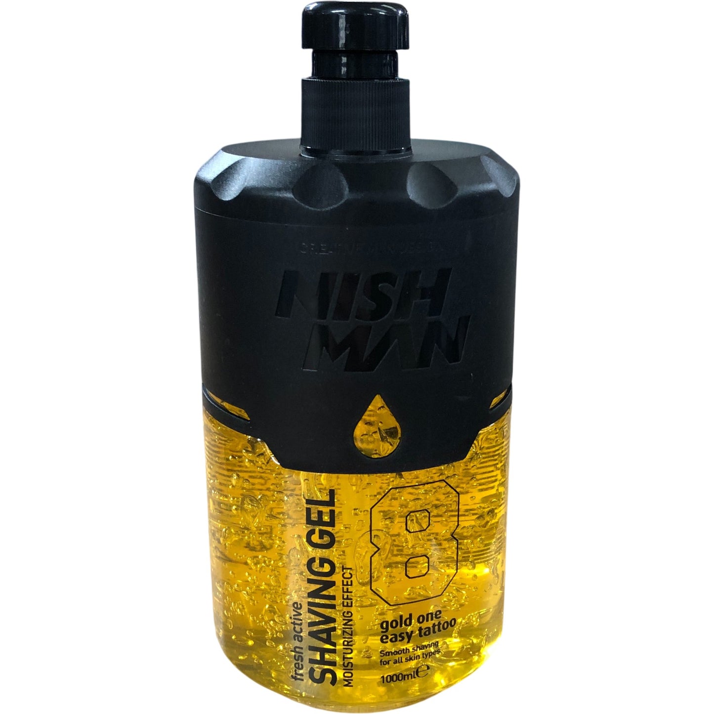 Nishman Shaving Gel 08 Gold One 1000ml Fresh Active Moisturising Effect