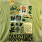 Parks Project Adventure Responsibly T-Shirt Cotton Green Casual Tee Size S- UK8