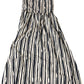 River Island Studio Striped Strapless Dress Women's Summer Casual Size 8