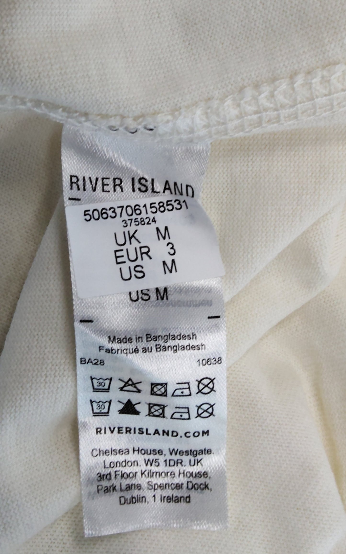 Camino's T-Shirt UK Medium Men's White Short Sleeve Lemon Graphic Tee