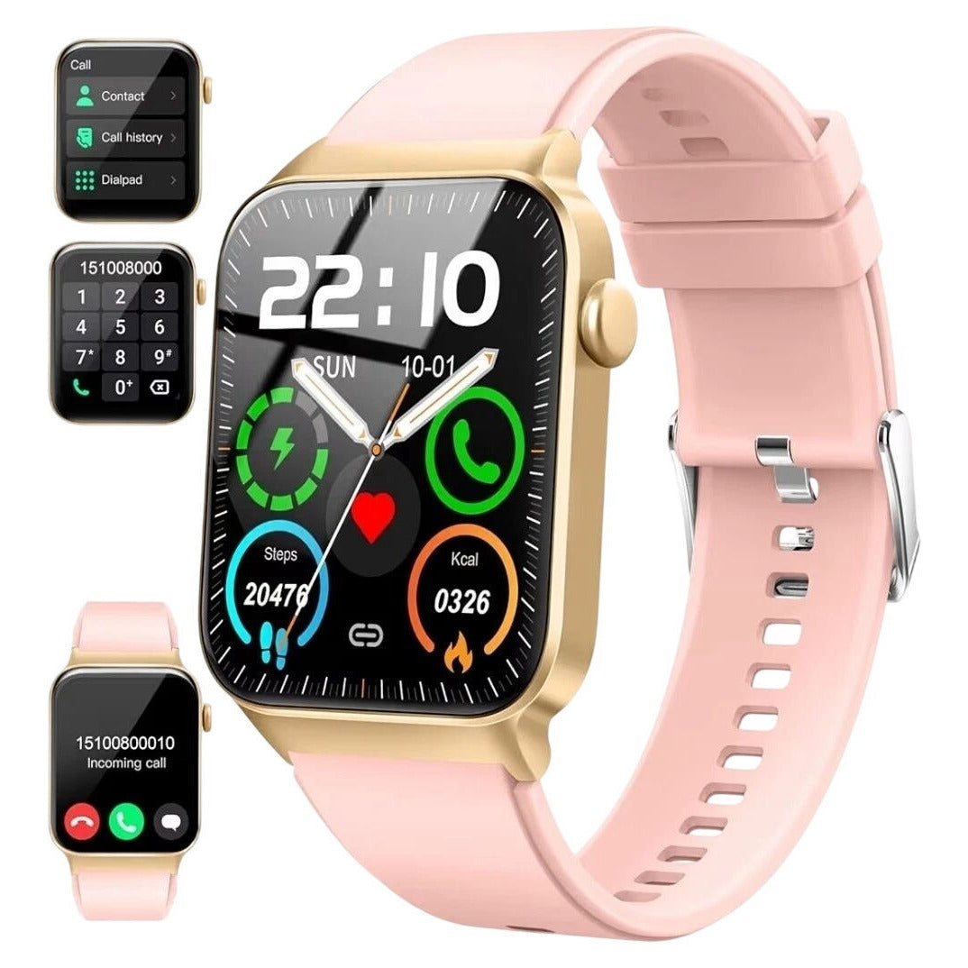 Donerton Smart Watch T50S 1.85 Inch Fitness Tracker Waterproof Android iOS Pink