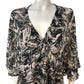 River Island Somewhere To Go Mini Dress UK6 Women's Floral Pattern V Neck