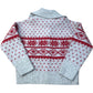Kids Wool Blend Fair Isle Knit Zip Cardigan 7 Years