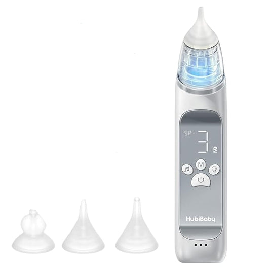 Large Flow Baby Nasal Aspirator Easy To Clean 3 Suction Levels LED Music