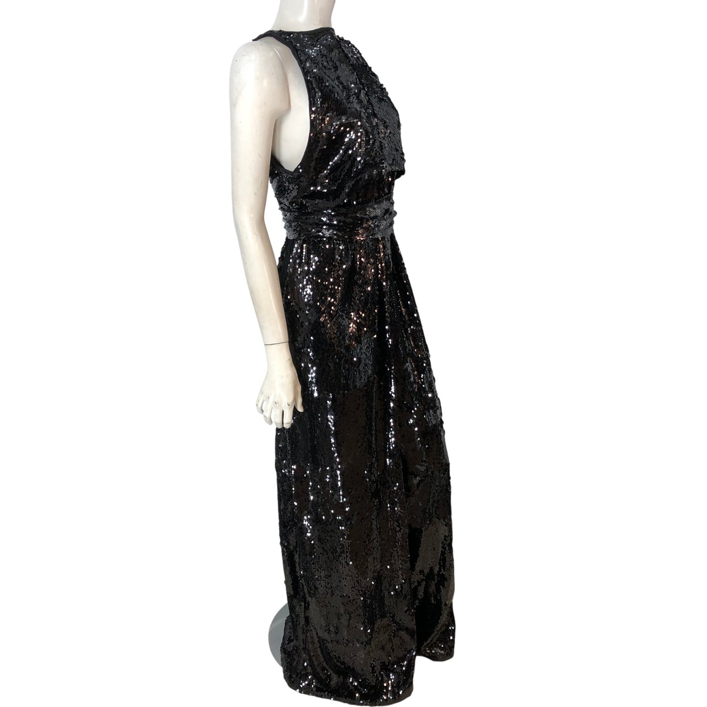 Ted Baker Black Sequinned Jumpsuit Size 16