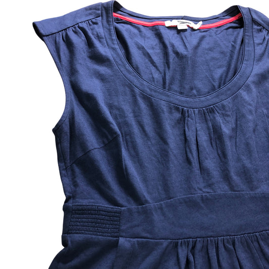 Branded Navy Soft Stretch Jersey Dress - Size 12