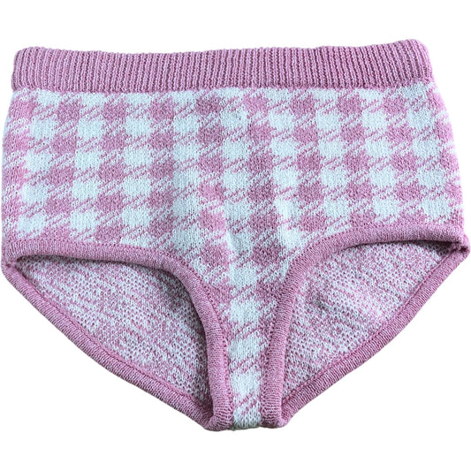 River Island Women's Size 10 Pink Gingham Hot pant Shorts