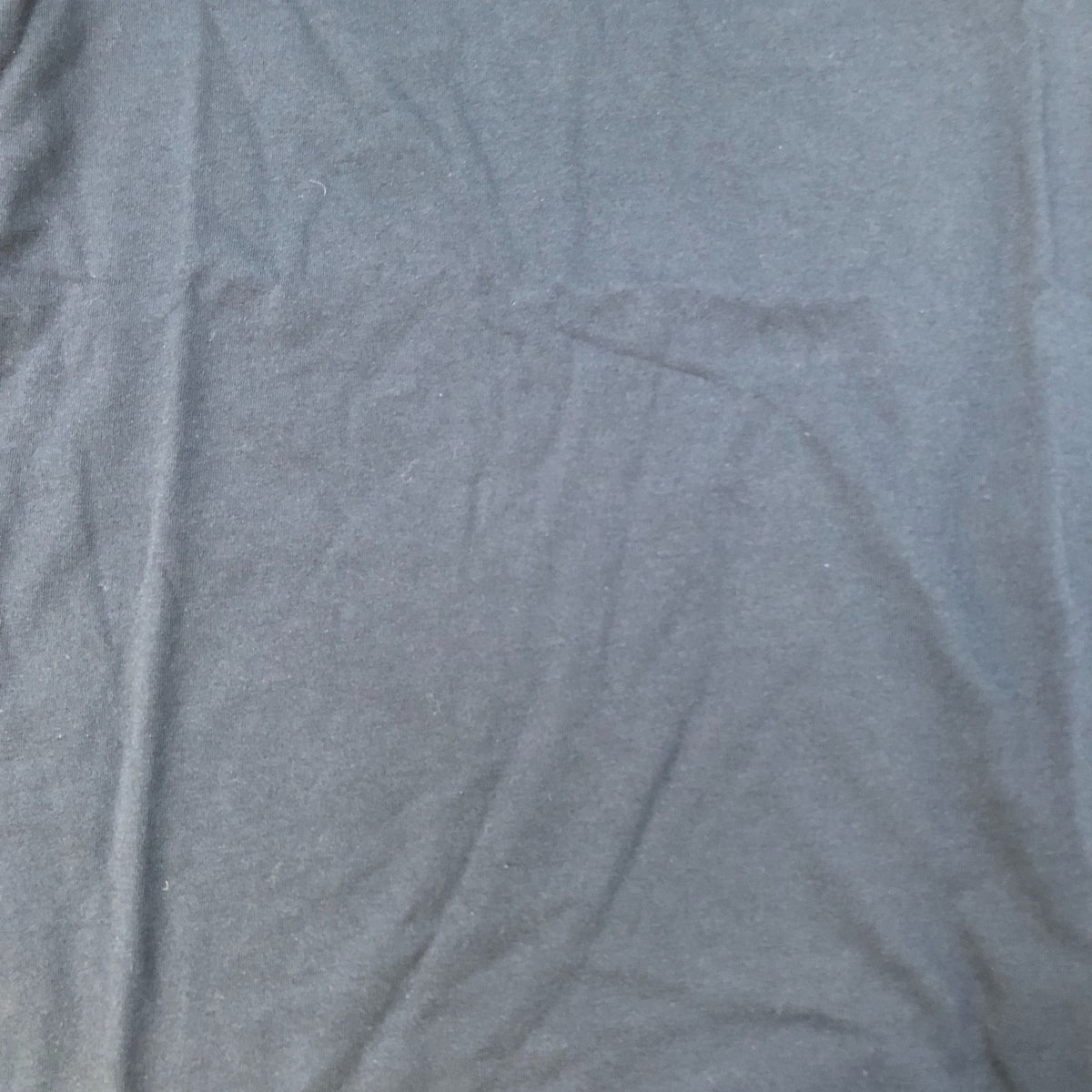 T-Shirt Black Cotton Polyester Crew Neck Men's Size 9-10 Years