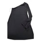 Recycled Materials Black One Shoulder Dress Size 14 Women's Long Sleeve