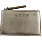 Weird Fish Wallet Vegan Leather Gold Zip Closure Card Holder