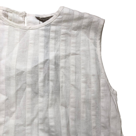 River Island Studios Pleated White Vest Top Size 6