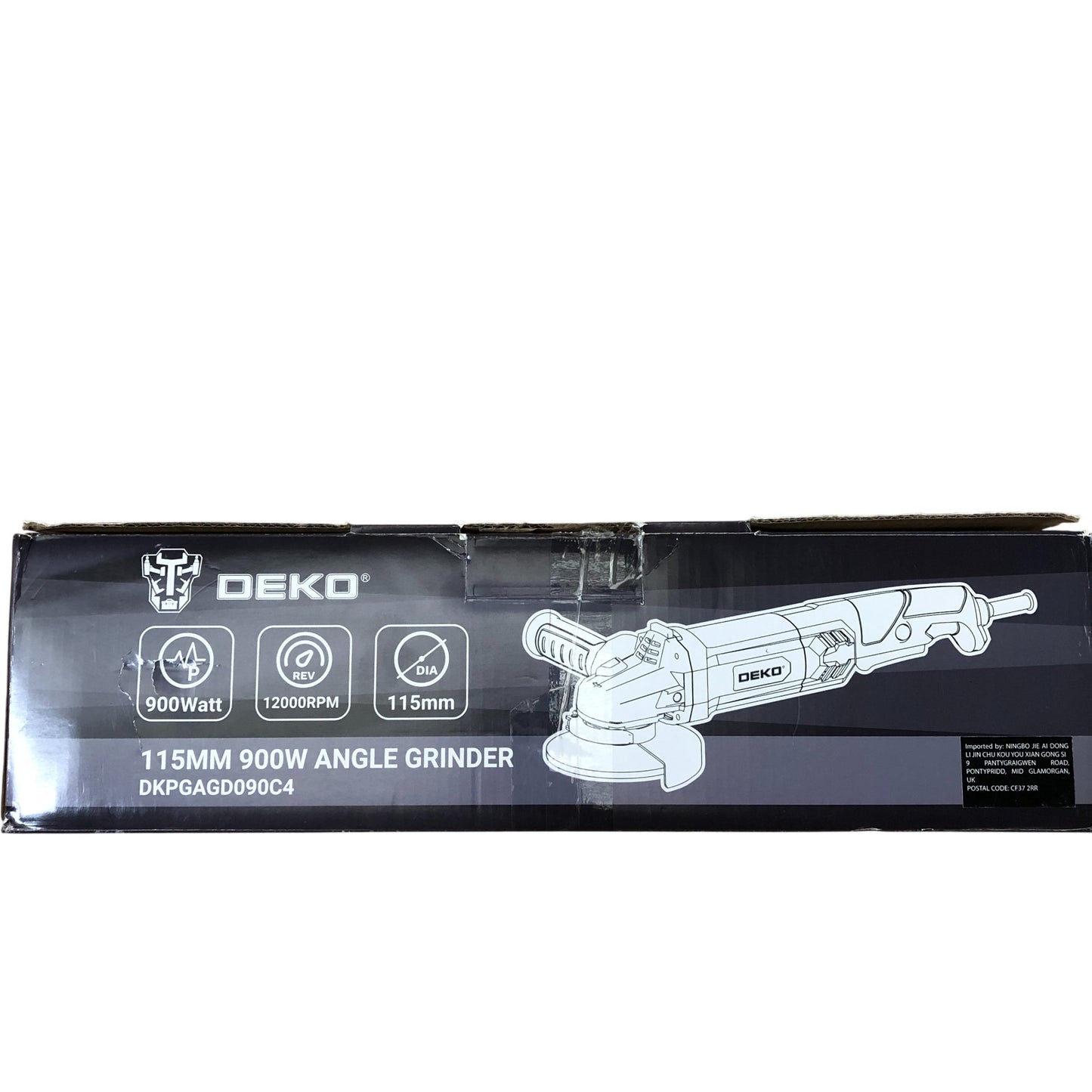 DEKO DKPGAGD090C4 115MM 900W Angle Grinder 12000RPM Power Tool