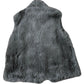 Grey Faux Fur Gilet Women's Stylish Warm Layering Vest Size Large