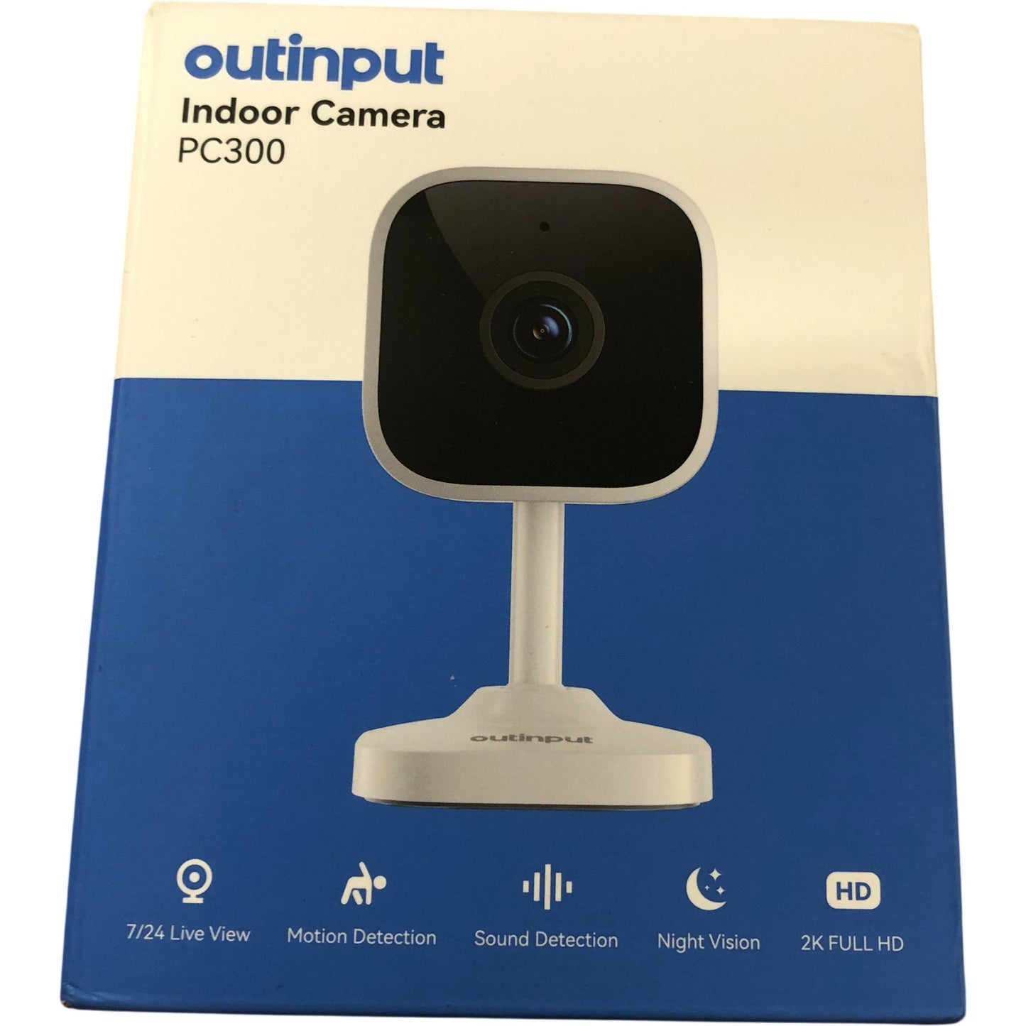 Outinput Indoor Camera PC300 2K Full HD Motion Detection Night Vision Audio