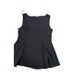 River Island Black Peplum Top UK12 Women's Sleeveless Stretchy Chic Design