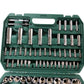108 Piece Socket Wrench Set With Quick Release Ratchet Tools For DIY Use