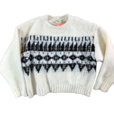 RIVER ISLAND Girls Cream Patterned Sweater Size 12-18 Months Soft Knit