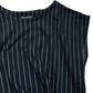 River Island Black Striped Tie Front Top