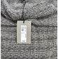 River Island Off Shoulder Top Size S Women's Grey Light Knit Fashion Blouse