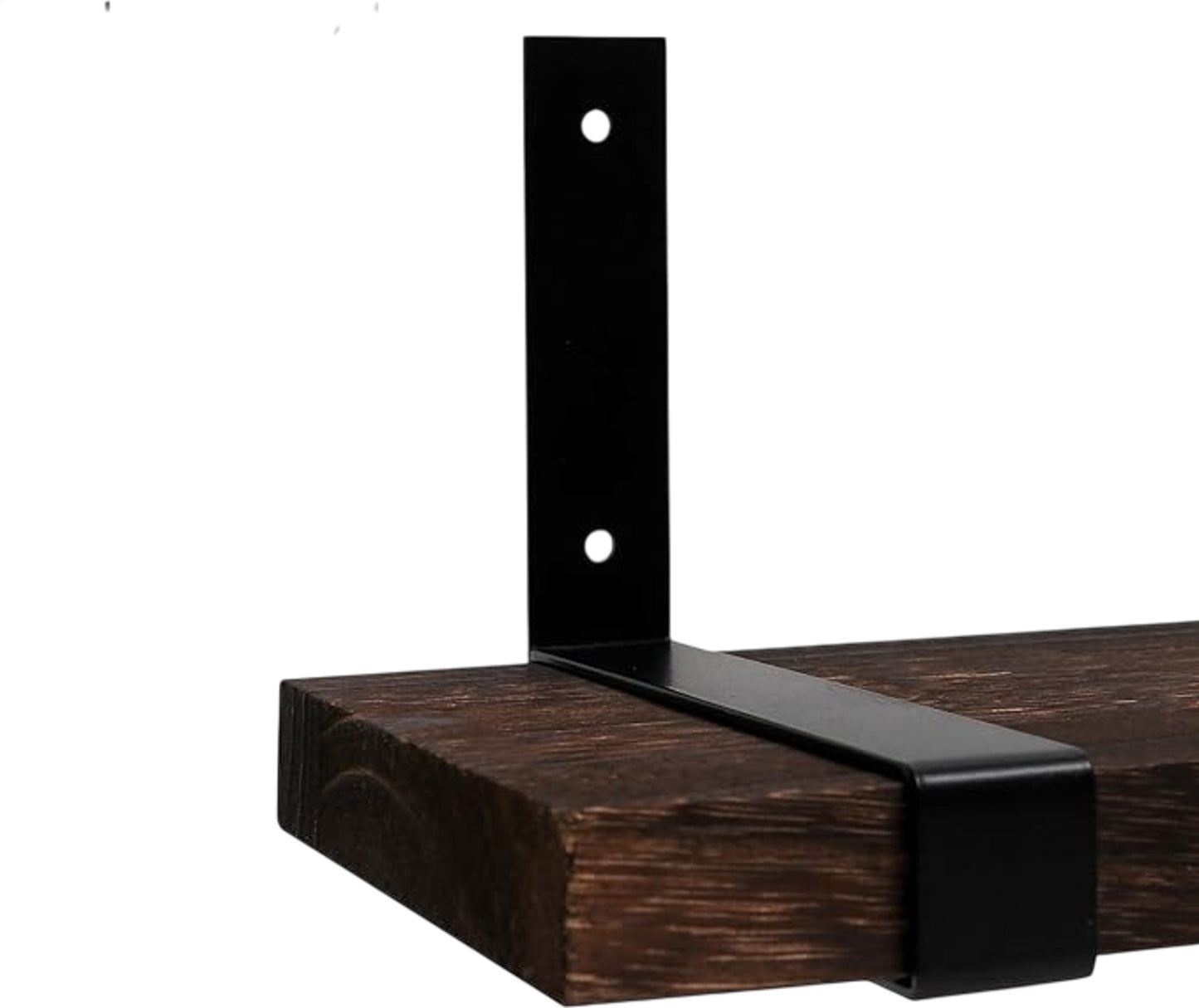 Lavievert Wall Mounted Floating Shelves Rustic Wooden Storage Rack Set of 2