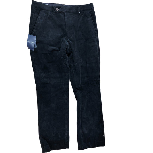 Brook Taverner Corduroy Trousers W29.5" Men's Black Smart Casual Slim Fit