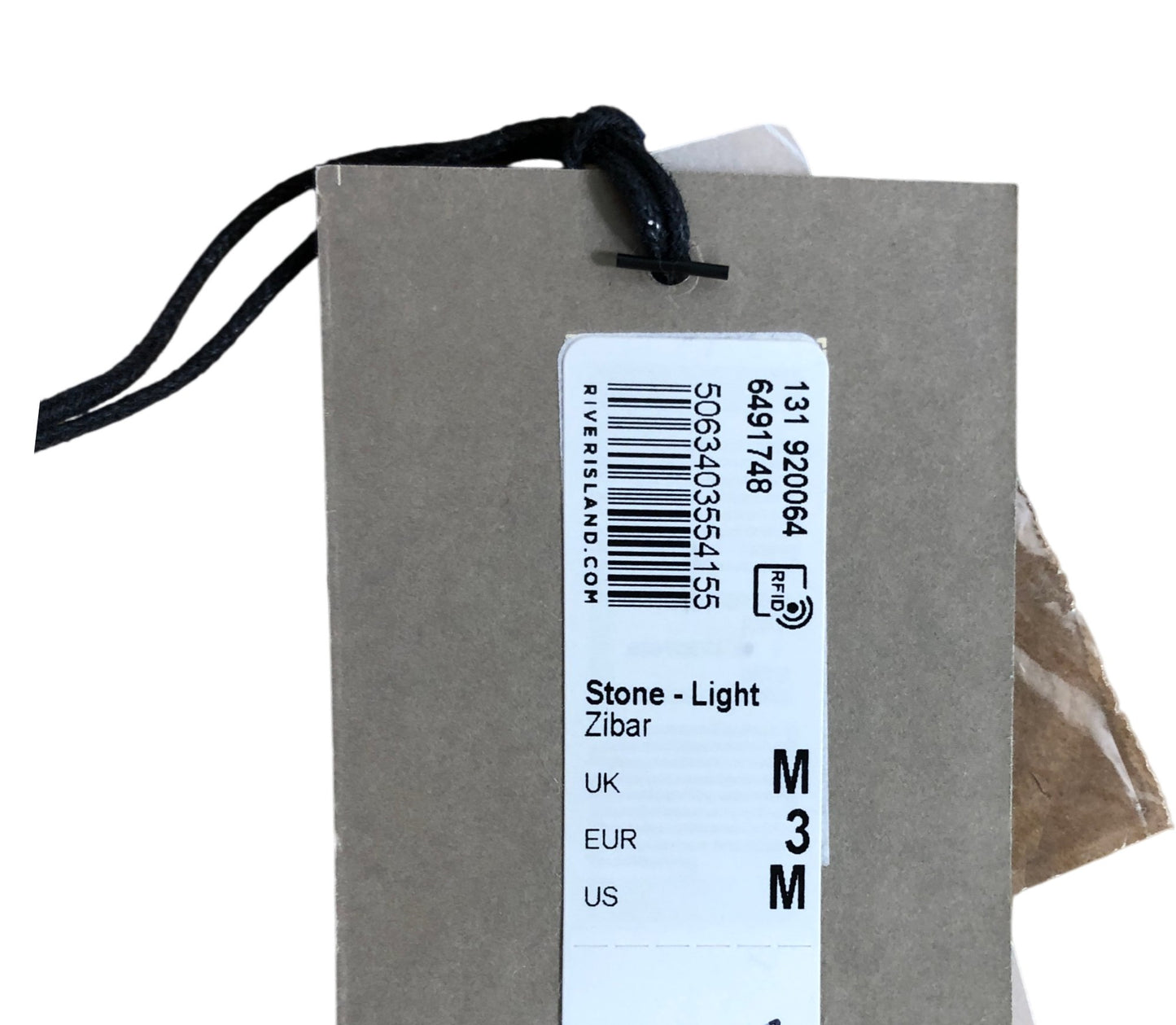 River Island Women’s Zibar Blouse M Stone Light Linen Blend Button Front Top