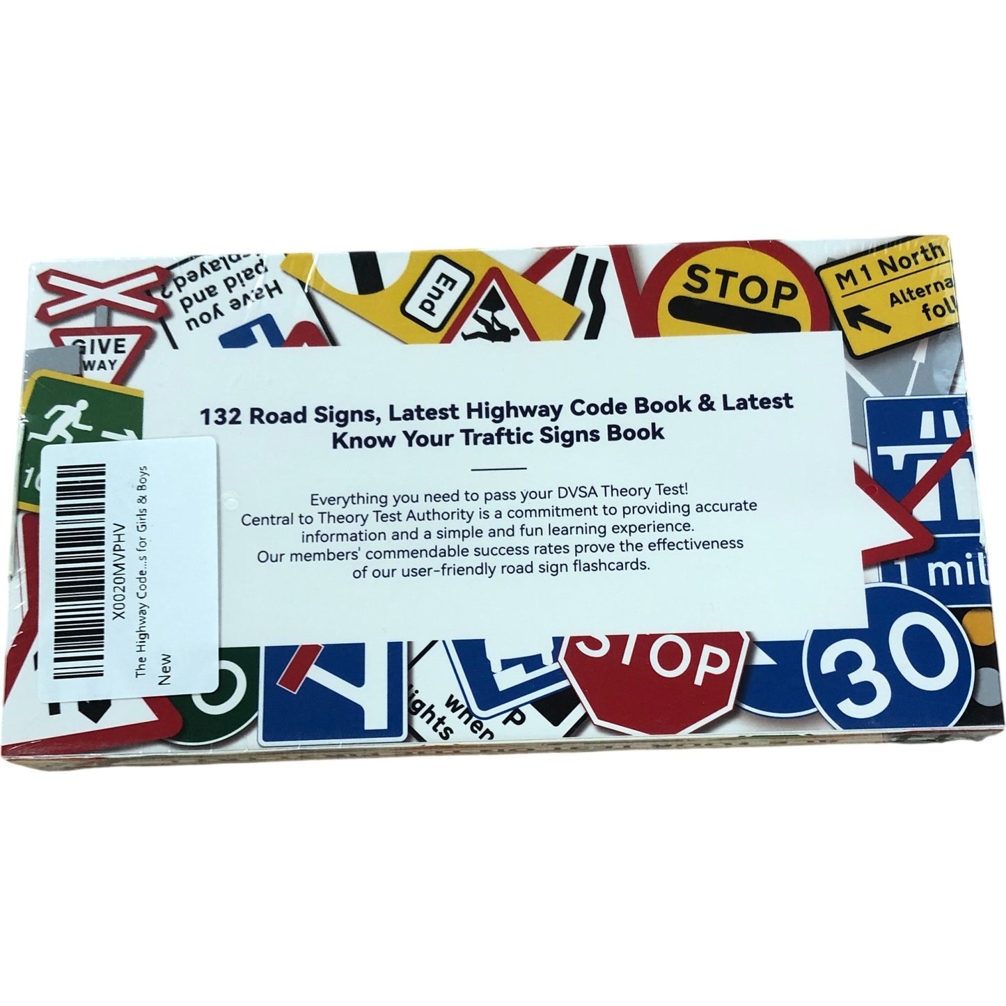 Premium Driving Theory Test Kit 132 Road Signs Flash Cards & Highway Code Guide