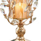 Crystal Candle Holder Wishing Candle Gold Decorative Set of Two