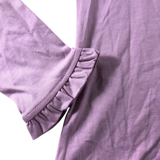 Boden Pink Long Sleeve Frill Detail Top - Size 12