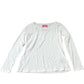 Women's Long Sleeve Top White Cotton Casual Wear Fashion UK12