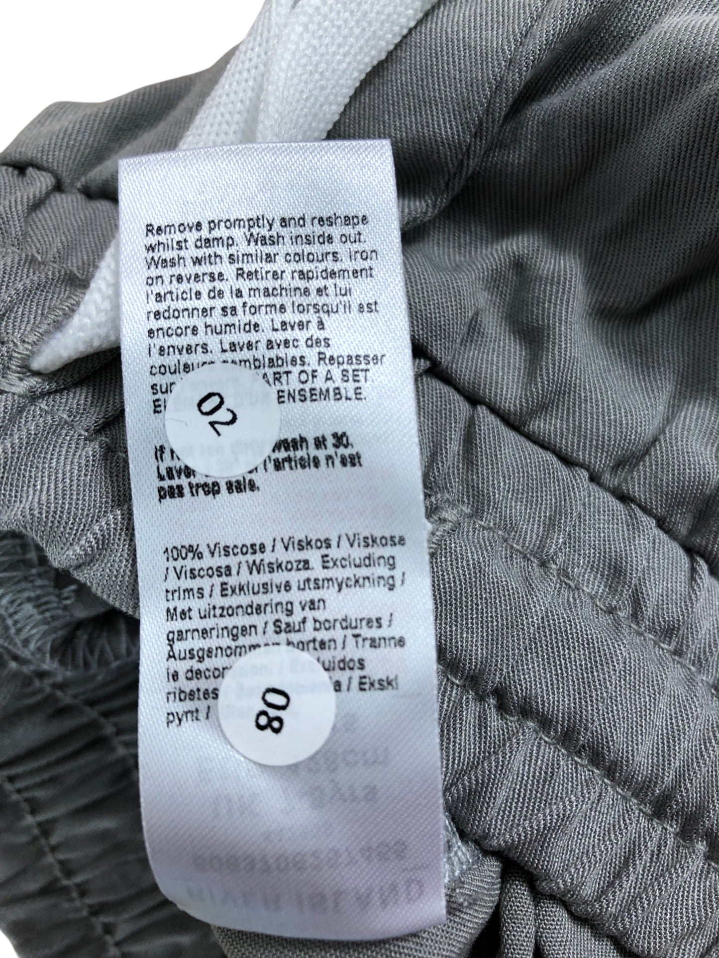 River Island Grey Shorts 11 12 Years Boys Lightweight Elasticated Sportswear