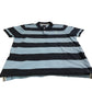Crew Clothing Polo Shirt XXL Men's Striped Design Blue Light Blue