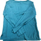 Women's Sweater Size 8 Medium Long Sleeve Green Cotton Blend