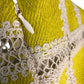 River Island UK18 Women's Yellow Crochet Mini Dress Spaghetti Straps Casual