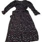 Baukjen Leopard Print Dress UK6 Women's Long Sleeve Viscose Flowy Maxi