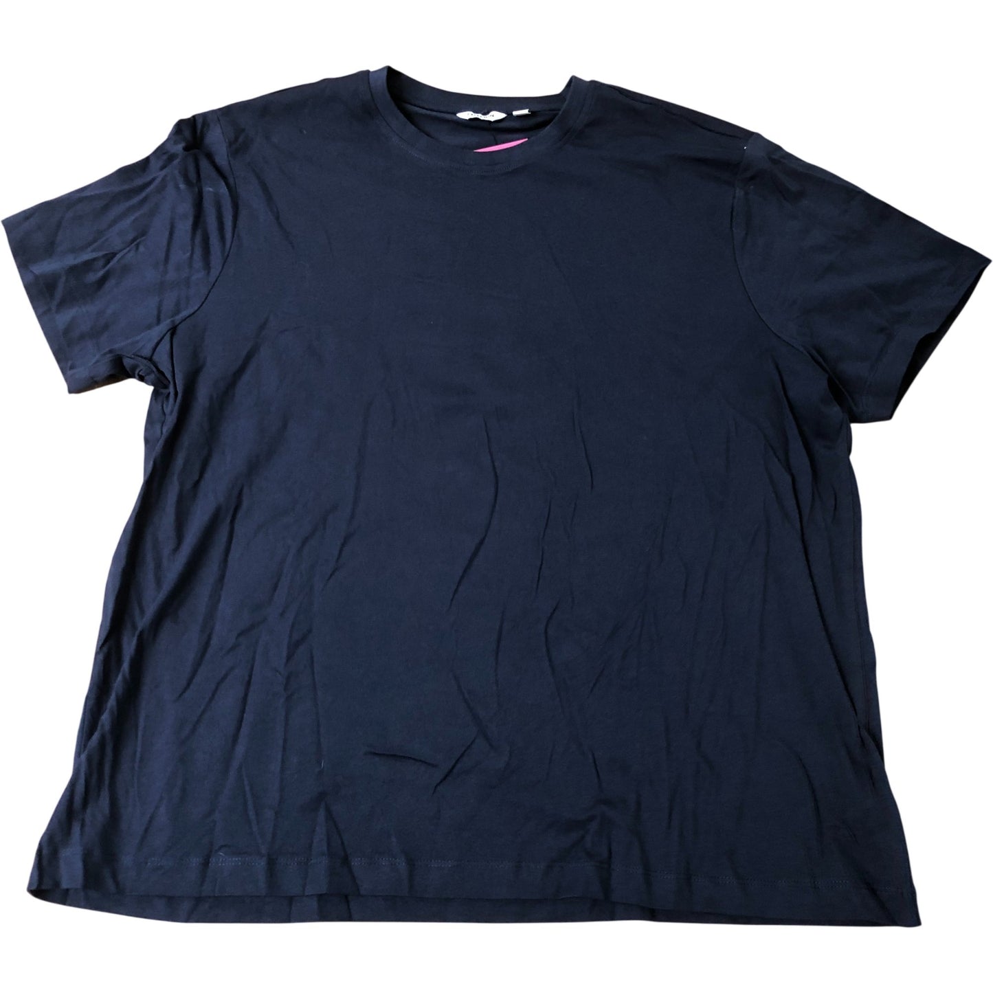 T.M. Lewin XL Men's Navy Blue Cotton T-Shirt Casual Short Sleeve Top