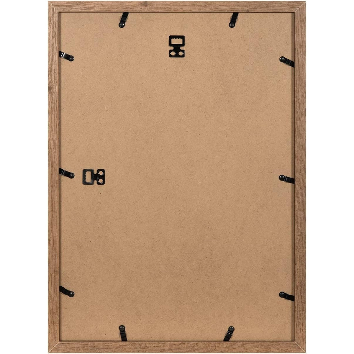 Three Brown Wooden Picture Frame Wall Mountable A3