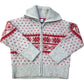 Kids Wool Blend Fair Isle Knit Zip Cardigan 7 Years