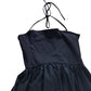 Maxi Dress UK M Women's Navy Halter Neck Sleeveless