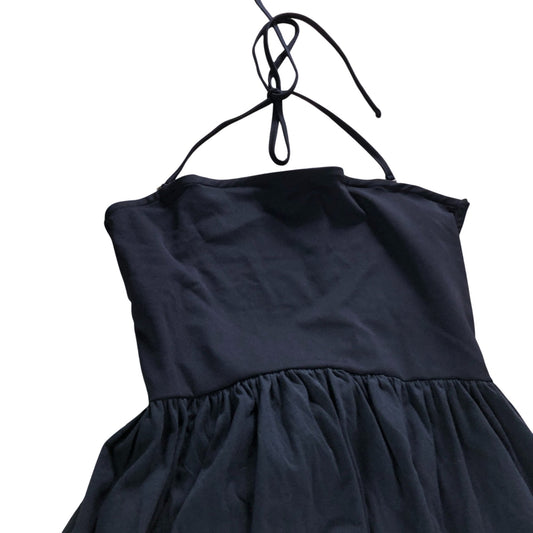 Maxi Dress UK M Women's Navy Halter Neck Sleeveless