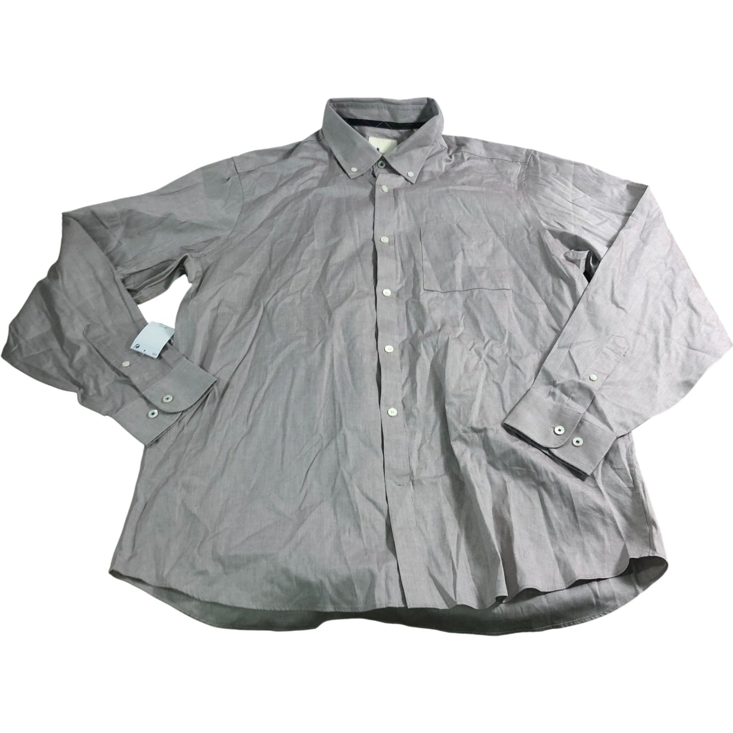 Barbour Casual Shirt Men's Long Sleeve Cotton Check Grey with Pocket 17"