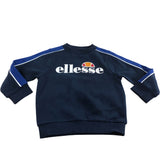 ellesse Sweatshirt UK2-3 Years Boys Navy Blue Cotton Blend Crew Neck