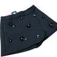 River Island Black Sequin Flower Embellished Skorts Women's